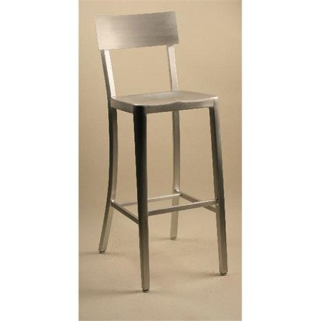 ALSTON QUALITY Alston Quality AC383-30 Melanie Aluminum Stool 30 in. H AC383-30